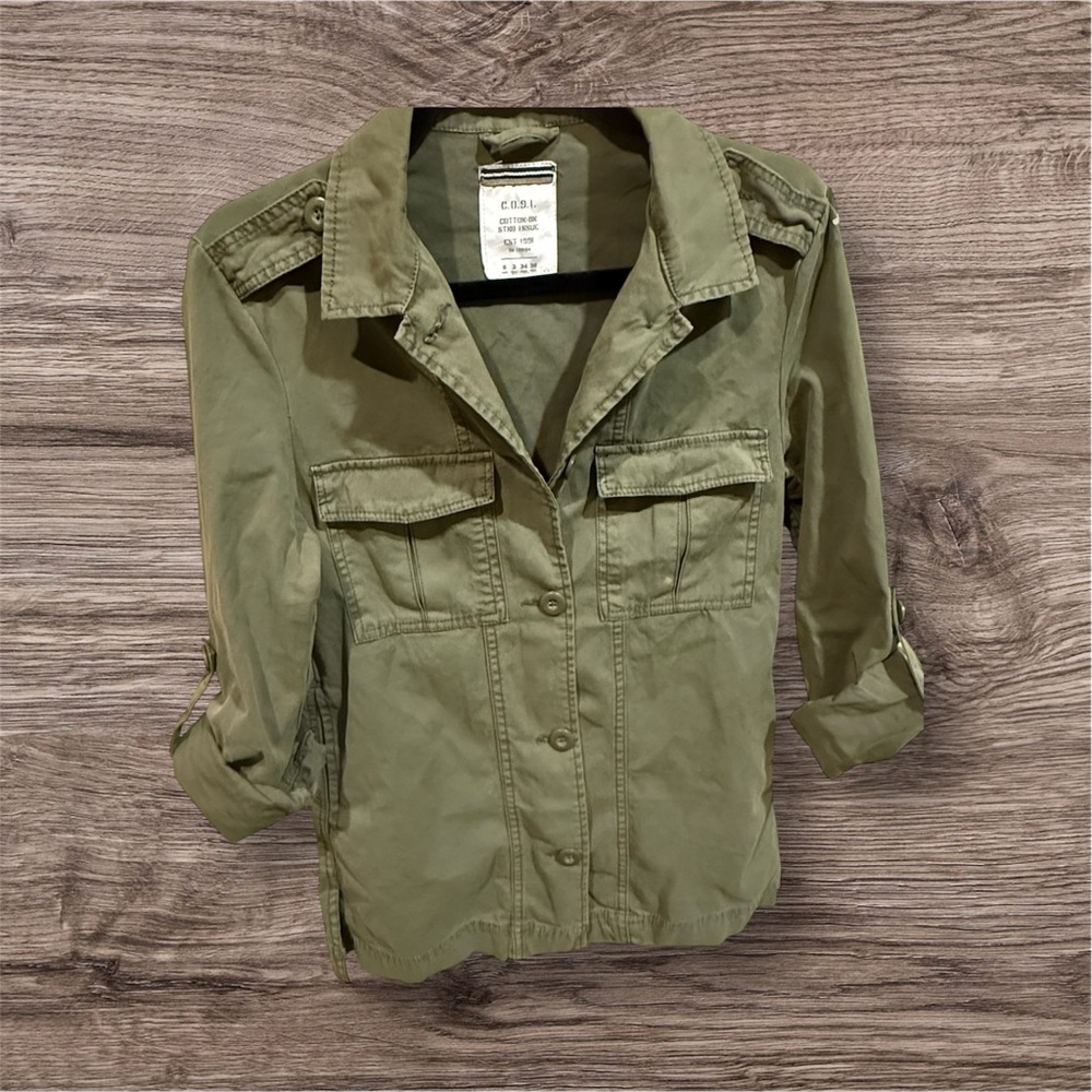 Olive Green Utility Jacket